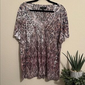 Level Eight Studded Patterned Women's Blouse